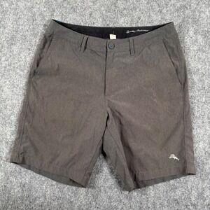 Tommy‎ Bahama Shorts Size 32 Gray Marlin Logo Isles Chino Casual Summer Men's